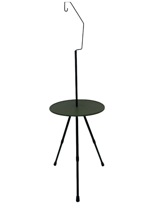Willkon Ultra Light Weighted Adjustable Height Portable Round Camping Table (Green)