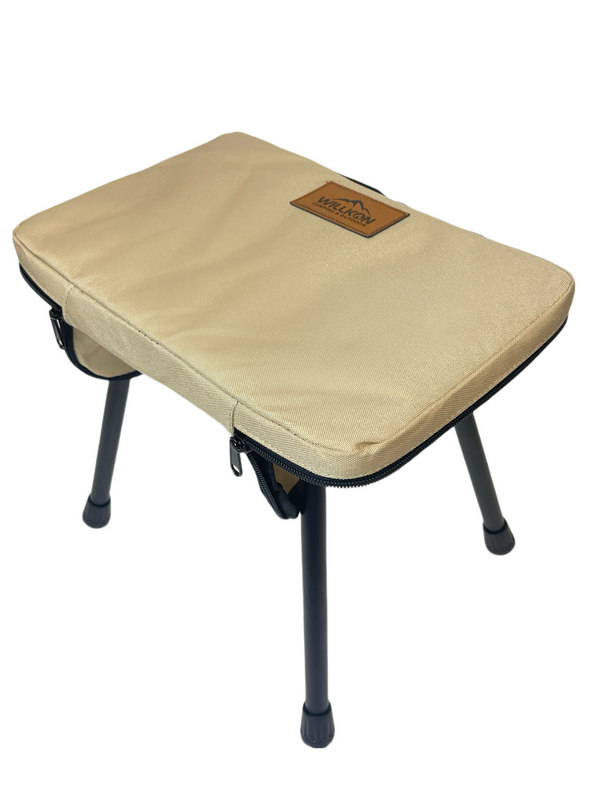Willkon Storable Lightweighted Camping Stool/Table (Desert Yellow)